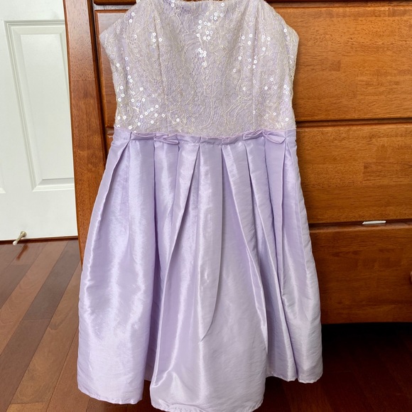 Lilac Strapless Dress - Picture 2 of 6